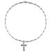 Cross Necklace, Men's Trendy Melon Seed Chain With Diamond Inlaid Pendant, Titanium Steel Hip-hop Versatile Accessories,_ipsvogv.com