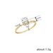 Cao Shi Delicate Women's Square Geometric Zircon Ring, Popular Jewelry For Daily Wear_ipsvogv.com