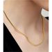 S925 Sterling Silver Base Classic soft snake chain necklace_ipsvogv.com