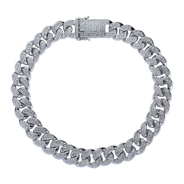 Unisex Hip Hop Men's Necklace Accessories 20mm Full Diamond Lines Exaggerated Personality Rap Rhinestone Chain Cuban Chain_ipsvogv.com