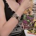 Gothic Punk Style Multi-layered Key Pearl Bracelet For Women With A Niche Design, High- And Versatile Hand Jewelry_ipsvogv.com