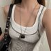 Unisex Personalized Natural Tiger Eye Stone Bag Round Bead Tassel Necklace Niche Internet Celebrity Temperament Fashion Casual Sweater Chain Trendy_ipsvogv.com