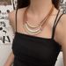 Women's Jewelry Set Fashion Short Necklace Multi Layer Arc Retro Style Fashion Personality Clothing Accessories Clavicle Chain Female Decorative Chain_ipsvogv.com