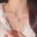 S999 Sterling Silver Simple Peace Buckle Hetian Jade Necklace Female Pendant Jade Clavicle Chain New Chinese Style Jewelry_ipsvogv.com