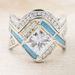 sparkling Diamond Square Princess Fashionable Women's Engagement And Proposal Ring, Ring_ipsvogv.com
