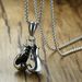 2023 Double Punch Set Alloy Pendant Necklace Personalized Men's Boxing Gloves Fitness Sports Accessories_ipsvogv.com