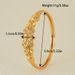 Women's Charm Inlaid Zircon Gold Dubai Flower Shining Bracelet Ethiopia Hawaii Jewelry_ipsvogv.com