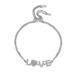 Pure Silver Female Plating PT950 Valentine's Day Gift Mosang Stone Bracelet LOVE Handpiece_ipsvogv.com