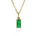 Retro Rectangular Necklace Emerald Square Zircon Necklace Literary Light Luxury Style Niche Design Necklace_ipsvogv.com