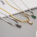 Fashion Rectangle Copper Zircon Necklace_ipsvogv.com