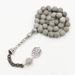 Muslim Prayer Beads New Wood Grain Stone 10mm Natural Stone 33 Rice Beads Bracelet Daily Worship TASBIH_ipsvogv.com