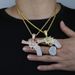 Hip Hop New Mini Pistol Pendant Gun Pendant Trendy Brand Diamond Men's Necklace_ipsvogv.com