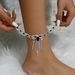 Unisex Hot Selling Sexy Fashion Popular Style Black Water Drop Tassel Rhinestone Anklet Female Ankle Full Diamond Jewelry Batch_ipsvogv.com