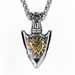 Men's Jewelry Viking Compass Rune Arrow Titanium Steel Pendant Creative Stainless Steel Pendant Necklace_ipsvogv.com