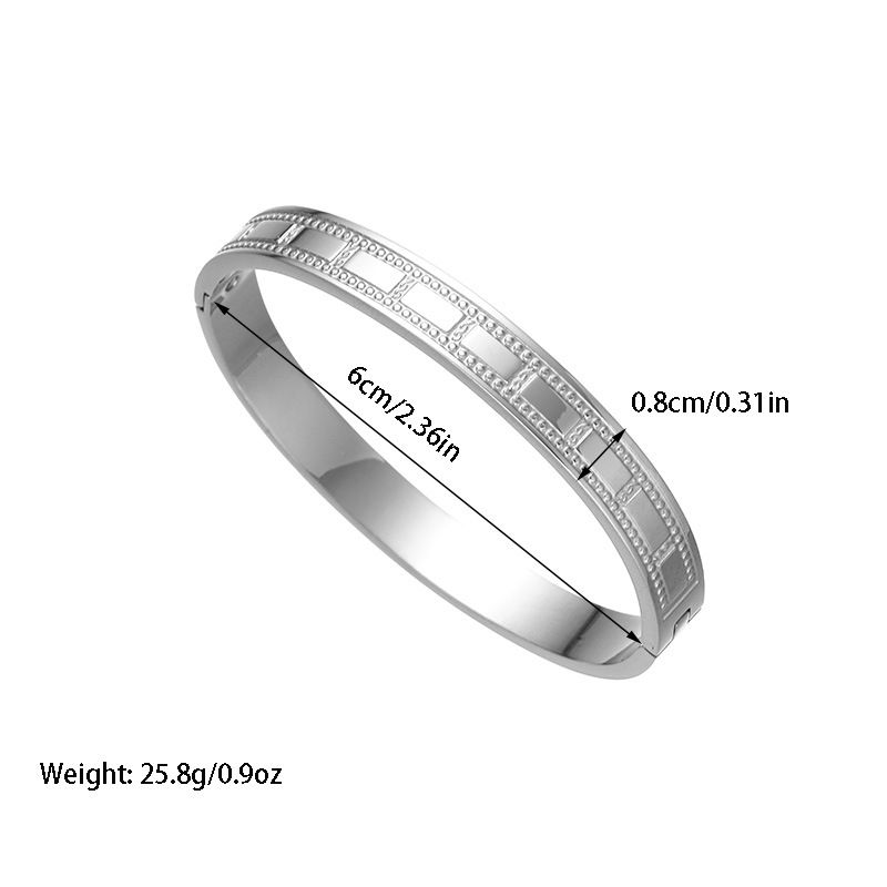 Women's Jewelry Titanium Steel Bracelet No Fading, High End, New Style, Star Studded, Electroplated, Finely Polished, High Gloss_ipsvogv.com
