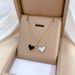 Body 【 Whole Titanium Steel 】 Cold And Indifferent Wind Love Fritillaria Minimalist Gold Necklace In The Furnace Female 【 】_ipsvogv.com
