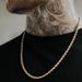 Hot Sale Fried Dough Twists Hip-hop Trend Men's Necklace Twisted Rope With Chain Clothing Accessories_ipsvogv.com