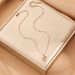 2023 New Smart Ocean Heart Titanium Steel Necklace Women's Light Luxury Small Group Pendant Versatile Collar Chain Does_ipsvogv.com