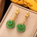 Titanium Steel Pleated Heart-shaped High-end Feel, With Fashionable Temperament, Earrings For Women_ipsvogv.com