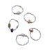 SUU New Niche Personality Cold Wind Protection Color Crushed Silver Freshwater Pearl Elastic Natural Stone Ring_ipsvogv.com