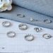 Hot Selling Beach Style, Starfish, Shell Love Crown, Micro Diamond Rings, 9-piece Set For Women_ipsvogv.com