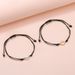 Creative Gold And Silver Mixed Color Sun And Moon Wax Thread Woven Adjustable Card Couple Bracelet Friend Bracelet_ipsvogv.com