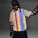 Men's Clothing Factory direct sales colorful reflective cotton vest men's autumn and winter outdoor warm thick colorful reflective vest_ipsvogv.com