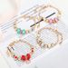 New Panjia Gold Love Beads Colorful Clover Pendant Live Jewelry Bracelet_ipsvogv.com