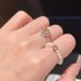 2024 New Pink Love Zircon Pearl Escape Princess, Niche Index Finger Ring, Design Sense, Best Friend Tail Ring_ipsvogv.com