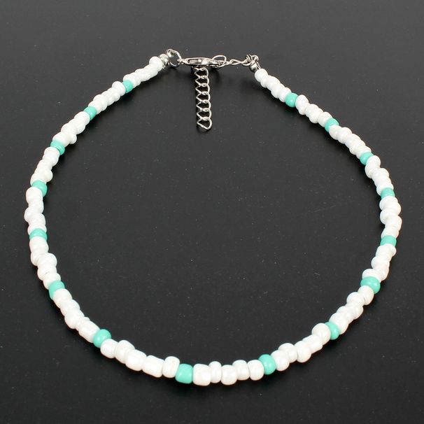 Bohemian Style Necklace Seed Beads Choker Colorful Rice Beads Necklace Female_ipsvogv.com