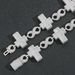 Unisex Hip Hop Necklace Cross 8 Shaped Chain Cuban Chain Personality Men's Hip Hop Niche Clavicle Chain Creative Accessories_ipsvogv.com