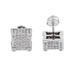 INS New Square Round Zircon Earring Ship Hop Simple Classic Popular Earrings_ipsvogv.com