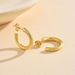 Unisex Thick Circle C Shaped Earrings Exaggerated Earrings New Trend Earrings Female Personality Simple_ipsvogv.com
