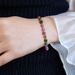Natural Women's Bucket Beads, Irregular Rainbow Tourmaline Bracelet, High-end Candy Color_ipsvogv.com