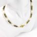 Bamboo Peridot Shell Round Beads Natural Stone Bracelet Necklace Set Female Adjustable_ipsvogv.com