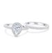Waterdrop Zircon Electroplated White Gold Women's Wedding Ring_ipsvogv.com