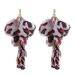 Statement Bohemian Leopard Print Long Tassel Earrings Handmade Fabric Vintage Big Earrings Women Fashion Jewelry Exaggerated_ipsvogv.com
