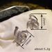 Cao Shi's Line Wrapped Earrings Have A Niche Design Sense, Fashionable Women's Trend, Zircon Inlaid Earrings, New Trend_ipsvogv.com