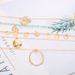 New Fashion Droplet Oval Flower Turquoise Disc Necklace Multi Layered Neckchain Collar Chain_ipsvogv.com