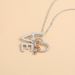 Fashionable And Stylish Korean Edition Hot Selling New With Diamond Love Cat Necklace For Women_ipsvogv.com