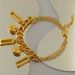 Stainless Fashionable Bracelet Combination Titanium Steel Golden Geometric Love Niche Design For Women_ipsvogv.com