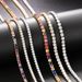 Women’s Jewelry Set Fashion Popular Hip Hop Zircon Tennis Chain Men And Women Street Fashion Full Diamond Necklace Accessories_ipsvogv.com