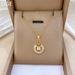 Circular 【 】 Clover Light Luxury Charm Gorgeous Full Diamond Necklace Women's Versatile Clavicle Chain Titanium Steel 【 】_ipsvogv.com