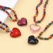 Colorful Natural Stone Necklace Fashion Simple Personality Ins Style Love Xiang Jewelry_ipsvogv.com