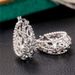 Cao Shiagete Wind Carving Hollow Pattern Exaggerated Banquet Buckles Vine Earrings_ipsvogv.com