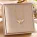 Titanium Steel Necklace For Women, Light Luxury, Slightly Inlaid With Diamonds, Agile Angel Wings, Versatile Collarbone_ipsvogv.com