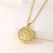 Jewelry Round Tree Of Life Pendant Necklace Simple Clavicle Alloy Women's Neck Chain_ipsvogv.com
