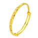 Vietnamese Sha Jin Flat Round Full Sky Star Push Pull Plated With True Gold Double Bu Matte Adjustable Bracelet For_ipsvogv.com