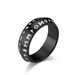 Nordic style double bevel Viking text titanium steel ring ring retro old personality men's literary hand jewelry_ipsvogv.com