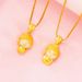 3D Hard Buddha Hotan Jade Pendant Feminine Temperament Imitate Gold Inlaid Jade Maitreya_ipsvogv.com